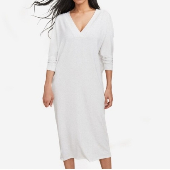 Copy Hatch Maternity The Visiting Nursing Dress Heather Grey Size Petite EUC - Picture 2 of 5